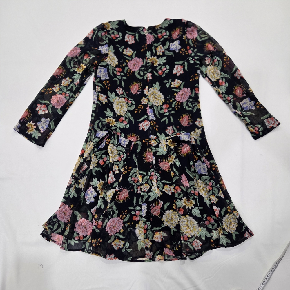 Tommy Hilfiger Floral Chiffon Dress Size 4 - Picture 10 of 11